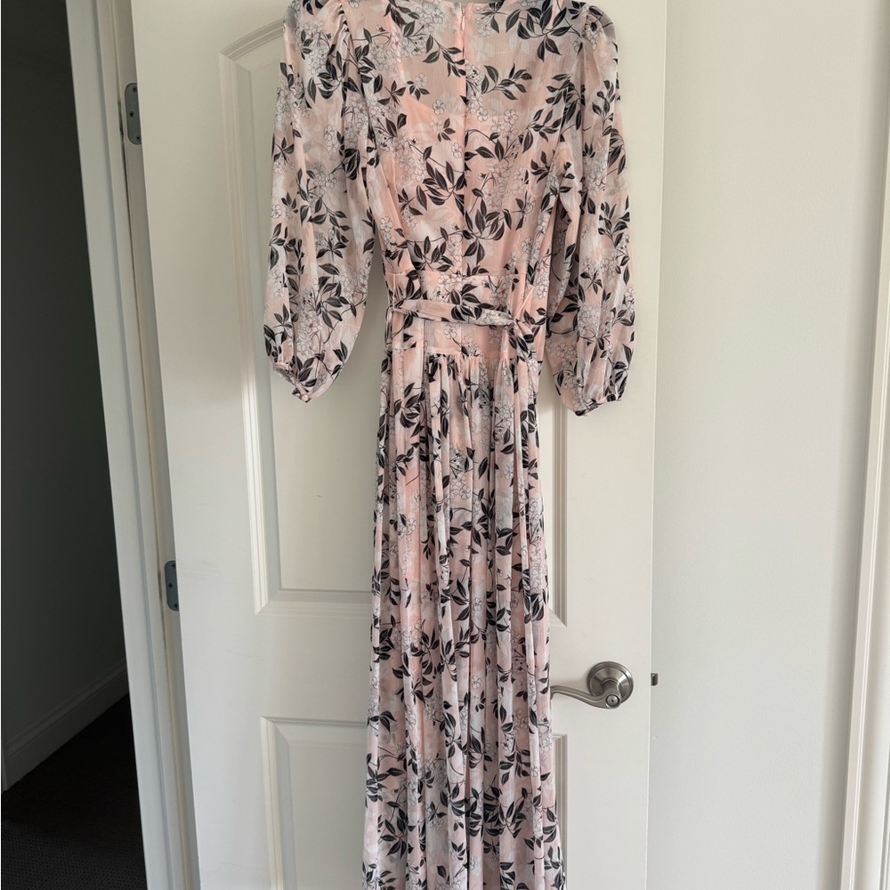 Calvin Klein Pink Pleated Tie Front Sundress